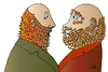 Cartoon: Two Men (small) by Alexei Talimonov tagged piercing