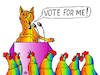 Cartoon: Vote for me! (small) by Alexei Talimonov tagged election,vote