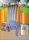 Cartoon: Waterfall (small) by Alexei Talimonov tagged waterfall,pollution,industry