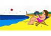 Cartoon: Woman On The Sea (small) by Alexei Talimonov tagged woman,sea,beach