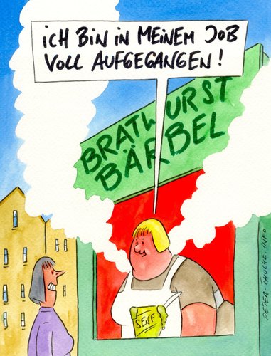 Cartoon: aufgegangen (medium) by Peter Thulke tagged essen,essen