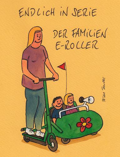 Cartoon: familien e roller (medium) by Peter Thulke tagged roller,roller