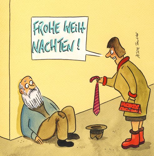Cartoon: frohe weihnachten (medium) by Peter Thulke tagged weihnachten,weihnachten
