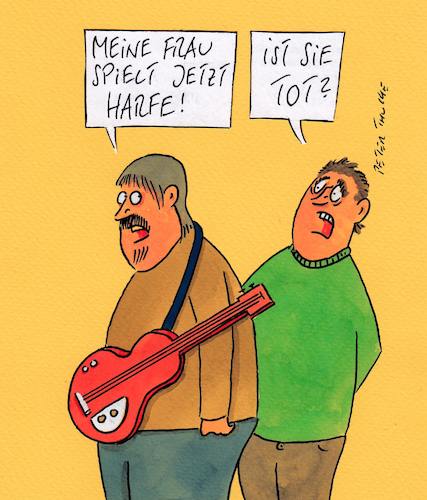 Cartoon: harfe (medium) by Peter Thulke tagged musik,musik