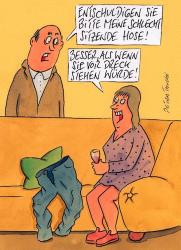 Cartoon: hose (medium) by Peter Thulke tagged hose,jeans,hose,jeans