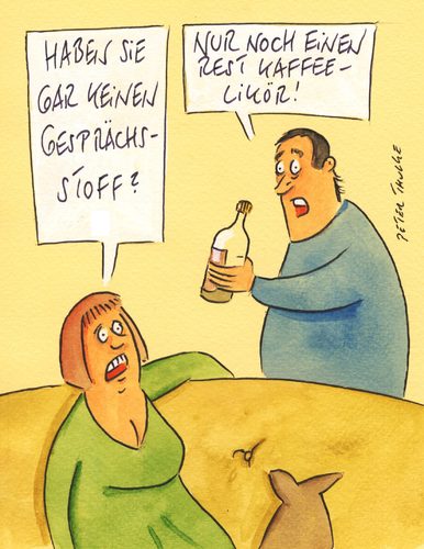 Cartoon: kaffeelikör (medium) by Peter Thulke tagged date,date