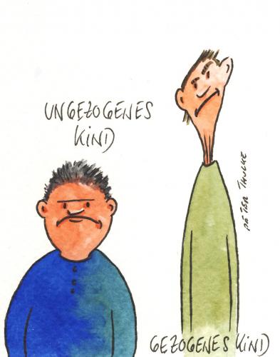 Cartoon: kind (medium) by Peter Thulke tagged no