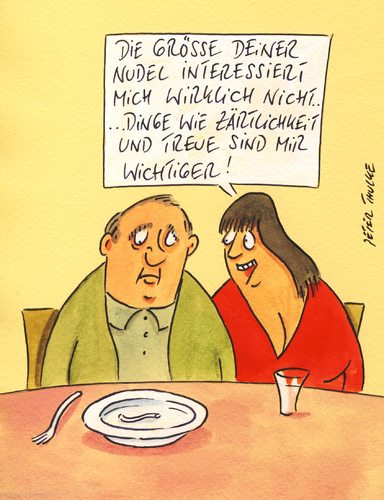 Cartoon: nudel (medium) by Peter Thulke tagged nudel,nudel