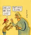 Cartoon: einmal (small) by Peter Thulke tagged kinder,geld
