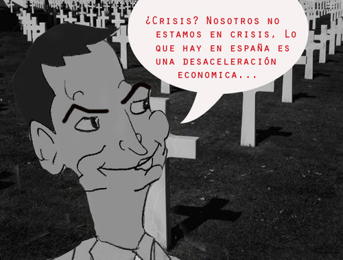 Cartoon: Mentiras...Arriesgadas... (medium) by apestososa tagged zapatero,crisis
