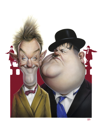 Cartoon: Laurel and Hardy (medium) by achille tagged laurel,and,hardy
