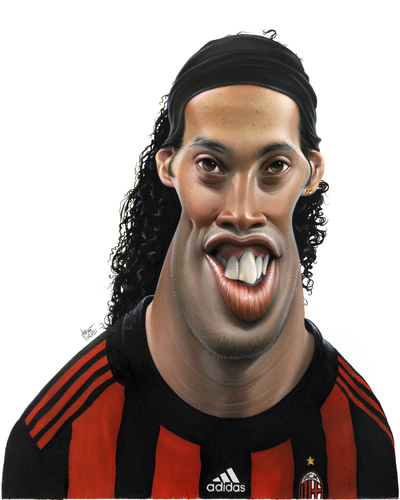 Cartoon: Ronaldinho (medium) by achille tagged ronaldinho,ronaldinho,karikatur,karikaturen,sport,fußball,fussball