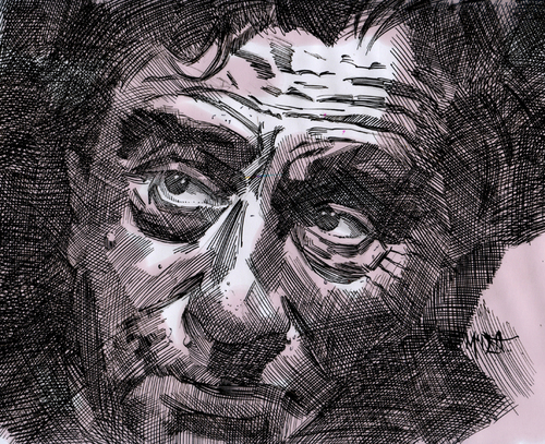 Cartoon: Robert De Niro (medium) by Cartoons and Illustrations by Jim McDermott tagged deniro,actor,action,drama,movies