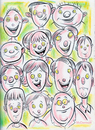 Cartoon: Cartoon Faces (small) by Cartoons and Illustrations by Jim McDermott tagged faces,sketchbook