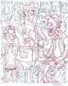 Cartoon: Crowd Sketch (small) by Cartoons and Illustrations by Jim McDermott tagged sketchbook,people,crowd