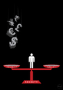 Cartoon: Socio-Economic Balance (small) by sebtahu4 tagged socioeconomic balance gdp banks insanity economics wall street stock market currency interest rate creditcard society