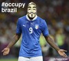 Cartoon: Occupy Brazil - Balotelli (small) by Political Comics tagged football,fifa,brazil,worldcup,2014,brasil,occupybrazil