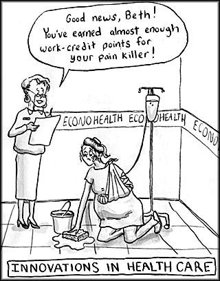 Cartoon: HMO Blues (medium) by sstossel tagged hmo,healthcare,