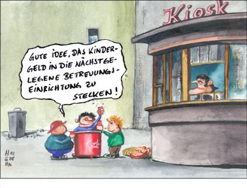 Cartoon: betreuungsgeld (medium) by huehn tagged betreuungsgeld,betreuungseinrichtung,