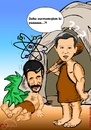 Cartoon: Nuclear Conflict (small) by duygu saracoglu tagged nuclear iran usa bush ahmedinejat