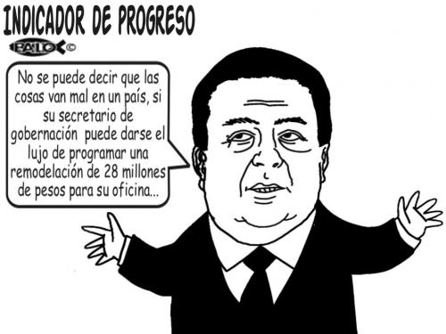 Cartoon: Indicador de progreso (medium) by Empapelador tagged mexico