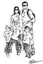 Cartoon: Family (small) by AndyWilliams tagged family,drawing,people,children,adults