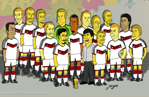 Cartoon: Alemania Campeon (medium) by Jorge A tagged germany,2014,soccer