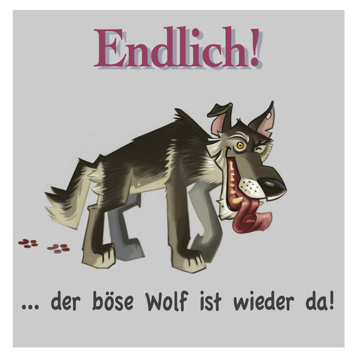 Cartoon: DEr Böse Wolf (medium) by Michael Verhülsdonk tagged wolf