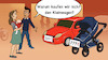Cartoon: Kinderwagen vs Kleinwagen (small) by Michael Verhülsdonk tagged kinder,kinderwagen,eltern,junge,familie,kleinwagen,automobil,markt,kleinkind