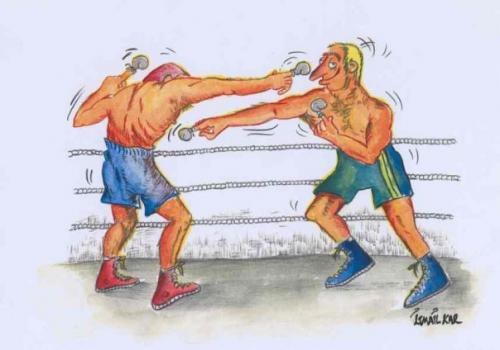 Cartoon: boks (medium) by iskocus tagged boks