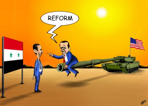 Cartoon: SYRIA (medium) by ugur demir tagged mm
