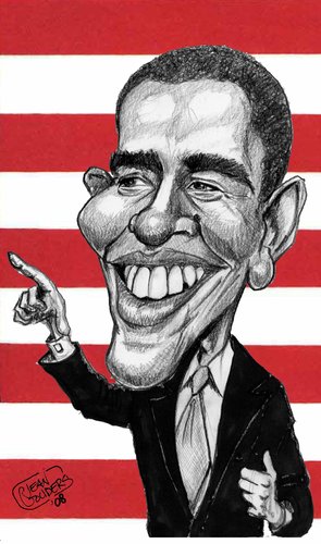 Cartoon: Obama (medium) by jean gouders cartoons tagged obama,president,usa,jean,gouders