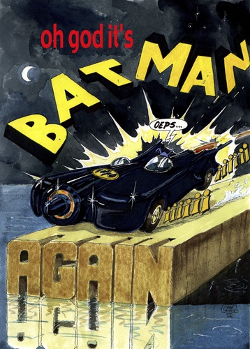Cartoon: Oh god its batman again (medium) by jean gouders cartoons tagged batman,superheroes,jean,gouders,batman,held,helden,superheld,comic