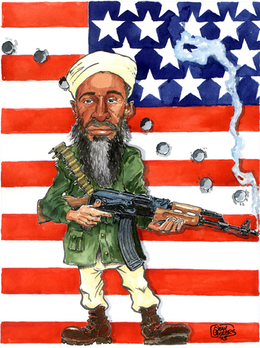 Cartoon: osama Bin Laden (medium) by jean gouders cartoons tagged osama,bin,laden,jean,gouders,terror,terrorist,al,qauida,osama bin laden,terrorismus,terror,al qaida,osama,bin,laden,al,qaida