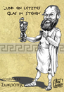 Cartoon: Socrates (small) by jean gouders cartoons tagged philosofy aristoteles poison jean gouders