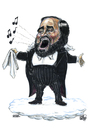 Cartoon: Luciano Pavarotti (small) by jean gouders cartoons tagged opera pavarotti jean gouders