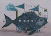 Cartoon: Das Fischschiffauto (small) by Sebastian tagged fisch,schiff,auto,astrakt,surreal,fabelhaft,blau,wasser