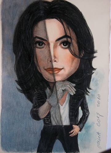 Cartoon: Michael Jackson (medium) by Otilia Bors tagged jackson,michael