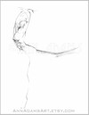 Cartoon: 022 ballet dancing figure sketch (small) by AnnAdams tagged woman,girl,dance,movement,ballet,pencil,sketch,figure,stroke,squick