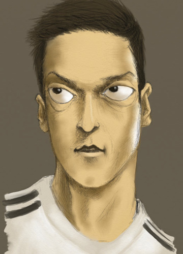 Cartoon: Mesut Ozil (medium) by ArtWrath tagged mesut,ozil,caricature,artrage