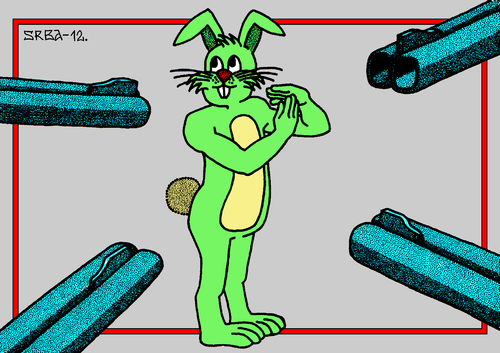Cartoon: Happy Easter! (medium) by srba tagged easter,rabbit,bunny