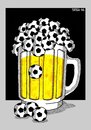 Cartoon: PROST! - CHEERS! (small) by srba tagged world cup football beer germany