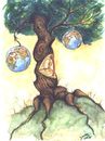 Cartoon: What are we doing? (small) by dimaz_restivo tagged tree