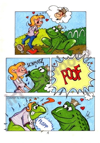 Cartoon: Froschkönig (medium) by irlcartoons tagged froschkönig,märchen,love,liebe