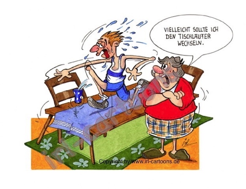 Cartoon: Tischläufer (medium) by irlcartoons tagged tischläufer,flachwitz,wortwitz,humor,irlcartoons
