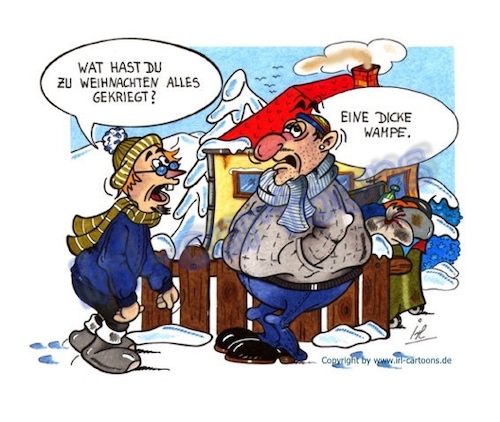 Cartoon: Weihnachtsgeschenk (medium) by irlcartoons tagged wampe,bauch,weihnachtsgeschenk,gesundheit,essen,nahrungsmittel,festessen,weihnachten,christmas,geschenke,weihnachtsgeschenke