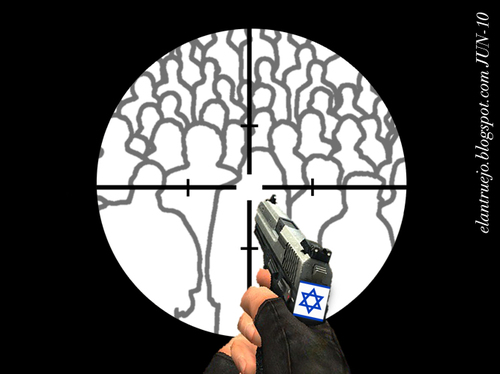 Cartoon: Vergüenza (medium) by german ferrero tagged israel,palestina,palestine,gaza,paz,peace,arma,antimilitarista,antimilitarismo