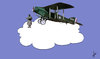 Cartoon: Aviator (small) by german ferrero tagged aviator,plane,aviador,nube,avion,cloud,buscando,looking,for,orientacion,orientation,ger