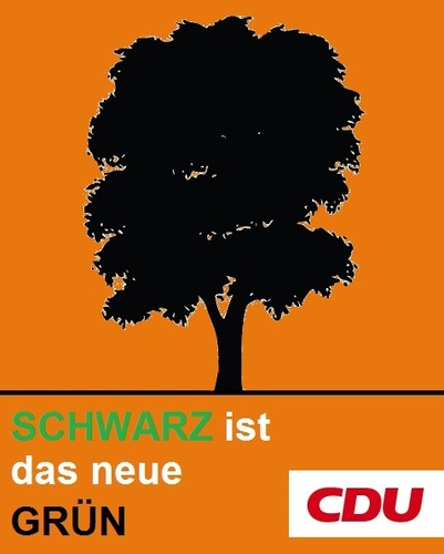 Cartoon: CDU-Wahlplakat (medium) by Paramantus tagged cdu,wahlen,wahlplakat,merkel,atom,moratorium,akw