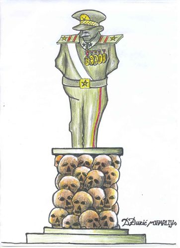 Cartoon: general of the death (medium) by charlly tagged power